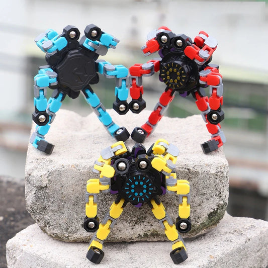 Deformed Fidget Spinner Chain Toy for Stress Relief


