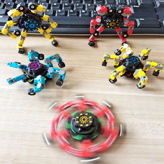 Deformed Fidget Spinner Chain Toy for Stress Relief

